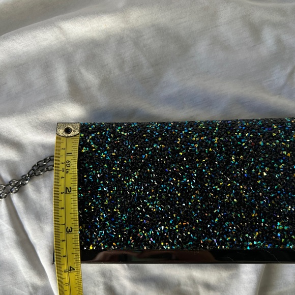 Small black and blue sparkly evening purse - Picture 8 of 10